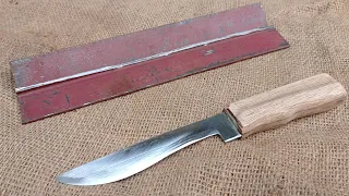 Blacksmithing Knife Making | Making a Personal Style Knife - Random Luha