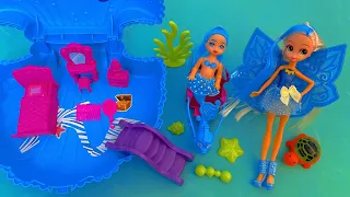 6 Minutes Satisfying with Unboxing Beautiful Mermaid House Play Set Collection | Review Toys | ASMR