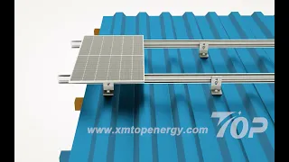 L feet solar mounting installation 3D demo