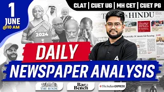 01 June The Hindu Analysis | Daily Newspaper Analysis Today | Current Affairs With Rohit Sir