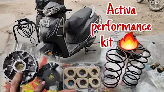 Activa 6G performance mod | racing clutch roller in Activa |