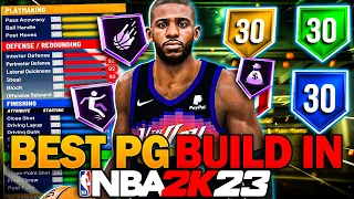 NBA 2K LEAGUE PRO SHOWS BEST PG BUILD IN NBA 2K23! *ALL PROS USE THIS PG BUILD*