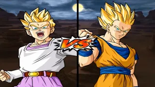 DBZ Budokai Tenkaichi 4 - Goten (GT) SSJ VS Adult Gohan SSJ