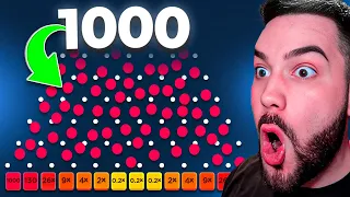 DROPPING 1000 BALLS ON STAKE PLINKO!