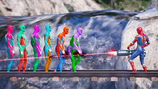 GTA 5 Iron Spiderman Water Ragdolls JumpFails Eps.3 ( Euphoria Physics Showcase )