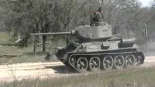 WW2 Reenactment T-34 Footage