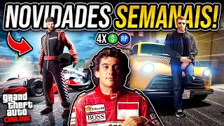 BÔNUS QUÁDRUPLO e TRIPLO em CLIMA DE CORRIDA!!! - NOVIDADES SEMANAIS no GTA ONLINE (02/05/2024)