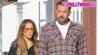 Ben Affleck & Jennifer Lopez Hold Hands While Leaving Lunch Together At The Brentwood Country Mart