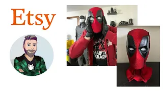 Deadpool mask unboxing and review from Tommy’s Props on Etsy #deadpool #cosplay #mask #marvel