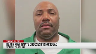 Death row inmate chooses firing squad