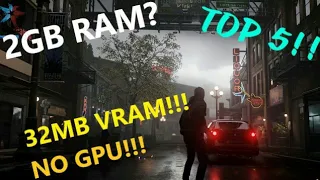 Top 5 Amazing Games for 2GB Ram (Low End PCs) 2020, No Graphics Card Required!!!