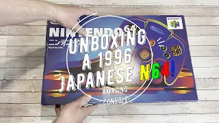 Original 1996 Japanese N64 day one console unboxing in 2022, relive those 90's retro gaming memories