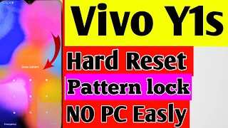 vivo Y1s Hard Reset pattern lock without pc Easly 2023 how to reset Pattern lock vivo Y1s