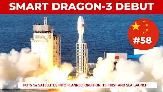 JUST IN: China's Smart Dragon-3 rocket lifts 14 satellites in incredible maiden flight