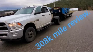 2016 Ram 3500 cab chassis 308k mile review. What issues have I dealt with?