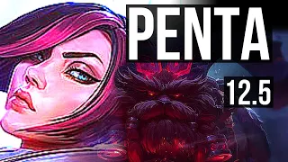 FIORA vs ORNN (TOP) | Penta, Rank 1 Fiora, 7 solo kills, Legendary, 15/3/7 | JP Challenger | 12.5