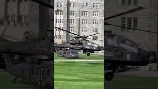AH-64 ● Apache Helicopter Terrain Flight Takeoff from West Point Parade Ground - September 10, 2022