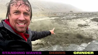 RAW video of the most insane flash flood down Whitewater Canyon, California - Tropical Storm Hilary