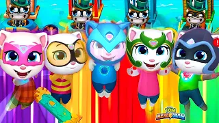 Talking Tom Hero Dash - Discover all the heroes - Complete walkthrough - All BOSSES - Gameplay