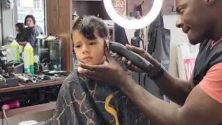 Asael's 1st haircut