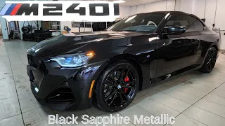 NEW ARRIVAL!  2023 BMW M240i xDrive Black Sapphire Metallic on Tacora Red