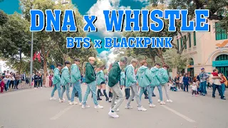 [ KPOP IN PUBLIC ] BTS & BLACKPINK - DNA X 휘파람 WHISTLE (MASHUP) DANCE COVER by FGDance from Vietnam