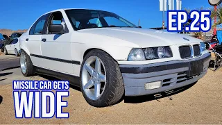 Widebody installation | E36 Fitment lab "phsase 2"overfenders [Ep.25 How to build a cheap drift car]