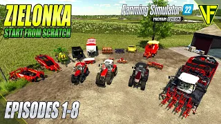 Zielonka Supercut (Episodes 1-8) | Farming Simulator 22 Start From Scratch