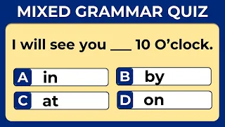 Mixed English Grammar: Can You Score 25/25? #challenge 20