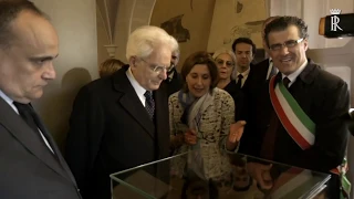 Mattarella visita la Mostra e la casa natale di Leonardo da Vinci
