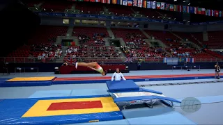 SOUSA Sara (POR) - 2017 Trampoline Worlds, Sofia (BUL) - Qualification Double Mini Routine 1