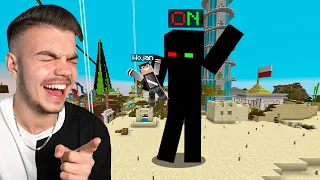 ZIELONY ON TROLL na WOJANIE w Minecraft! (wyśmiał mnie XD)