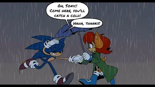 Sonic & Sally In The Rain (Sonic Comic Dub)