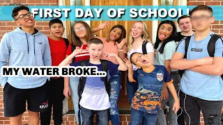 FIRST DAY OF SCHOOL | MY WATER BROKE! | BACK TO SCHOOL 2020
