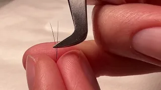 Один из методов формирования пучка при наращивании ресниц
