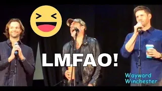 Jared Makes Fun Of Jensen's Bowlegs & Jeffrey Dean Morgan LOSES IT!