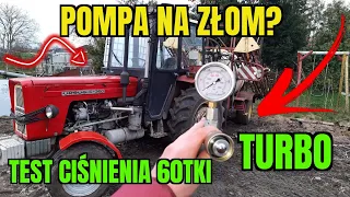 Pomiar ciśnienia hydrauliki w c360 TURBO