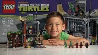 TURTLE LAIR ATTACK - LEGO Teenage Mutant Ninja Turtles Set 79103 - Time-lapse & Review
