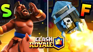 I Rated ALL 110 Cards in Clash Royale from WORST to BEST