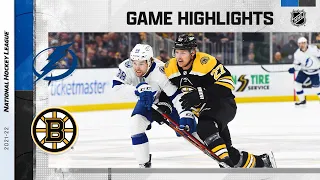 Lightning @ Bruins 3/24 l NHL Highlights 2022