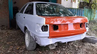 ВОССТАНОВЛЕНИЕ audi 80 B3 (часть4)