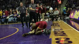 Derek Holschlag (UNI) vs David Carr (ISU)