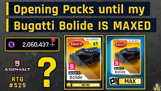 Asphalt 9 | Opening Packs until my Bugatti Bolide IS MAXED | RTG #525
