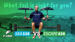 Foil Review - F-one SK8 550 vs Escape 630 - What foil is right for you?