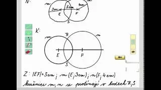 Rýsování (vzájemná poloha kružnic), Geometrie pro 4.ročník, str. 16, cv. 2c