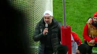 Slavia - Sevilla FC 4:3p - závěr a Jindrova děkovačka