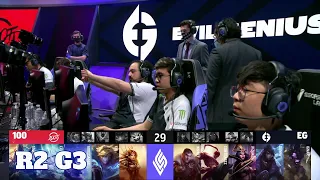 100 Thieves vs Evil Geniuses - Game 3 | Round 2 Playoffs S11 LCS Summer 2021 | 100 vs EG G3