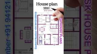 134 sqm Ka House Design / 32X45 House Map / 1440 SQFT House Plan / 160 sqyds Home (S NO 2074)