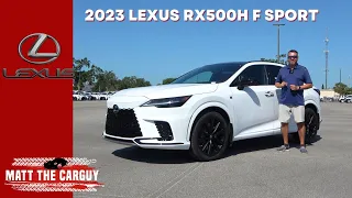 Brand new 2023 Lexus RX 500H F Sport is the sportiest RX ever. Review and driving impressions.