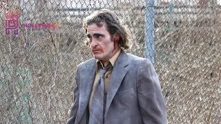 Joaquin Phoenix BLOODY filming JOKER 2 in NYC (NEW SCENE)